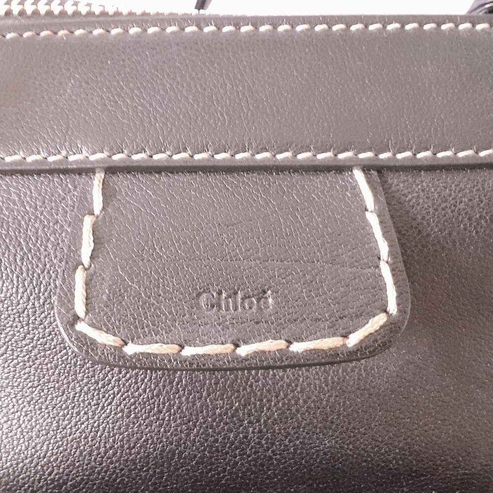 Chloé Edith Medium Day Bag in Black Buffalo Leather - Picture 2 of 16